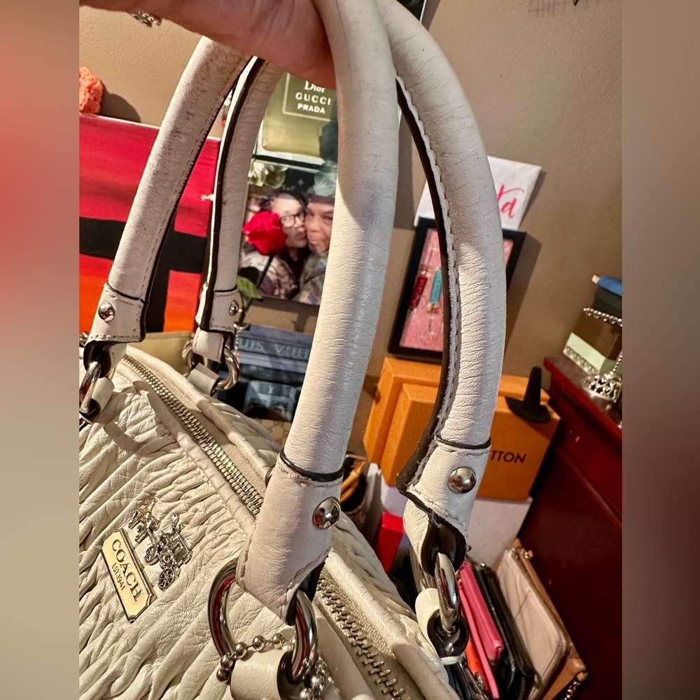 Coach Madison Sophia Gathered Leather Satchel - Picture 6 of 13